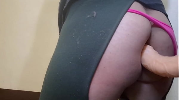 Blonde Big Ass Trans Anal Fucked by Huge dildo and Milk Cumfarts